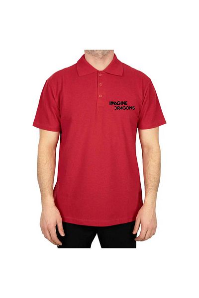 Z zepplin Тениска с поло яка Imagine Dragons Logo Red