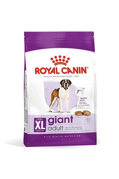 Royal Canin Giant Adult للسلالات ضخمة الحجم من وزن 45كجم وعمر 18-24 شهر 4kg