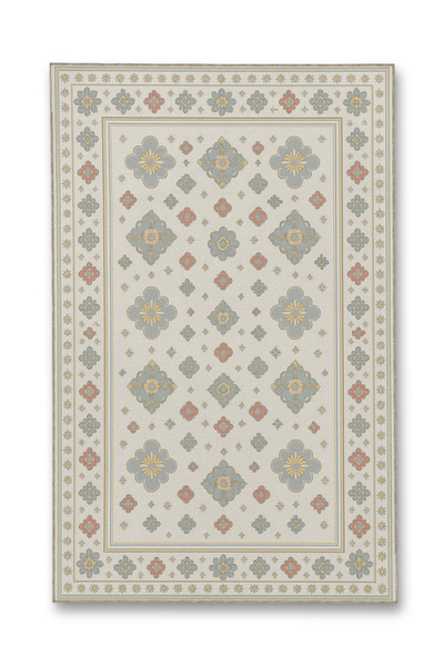 Rugs Modern Halı MOSSO Κρεμ Χρώμα Θέμα Παραδοσιακά Μοτίβα Υφαντή Βάση με Σχέδ...