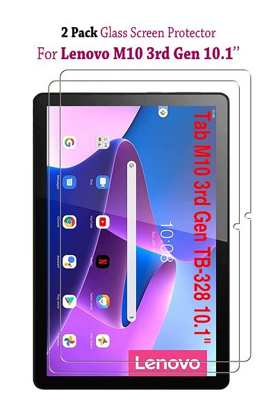 Generic 2 Pack Tempered Glass Screen Protector For Lenovo Tab M10 HD 10.1 Inch-3ed Gen