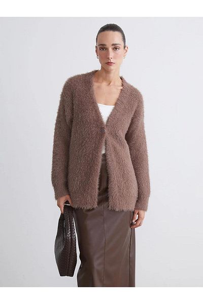 LC Waikiki LCWAIKIKI Cardigan clasic pentru femei cu decolteu în V (W5)