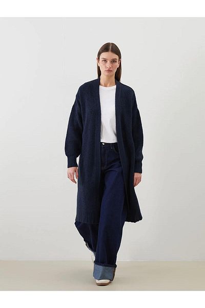 LC Waikiki LCW Modest Shawl Collar Oversize Tricotaj pentru femei Cardigan (W5)
