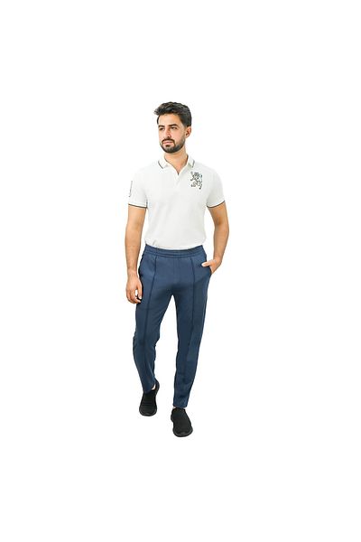 Giordano Men's Slim Fit Joggers - Performance Blend Mid-Rise
