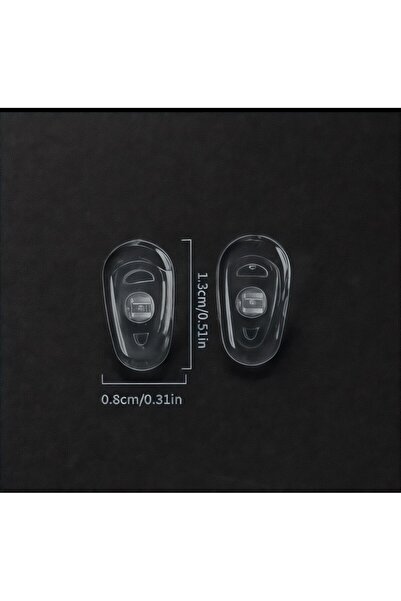 Emporio Armani 2 Pairs of Snap Glasses Silicone Nose Pad Plate Emporio Armani Original Printed