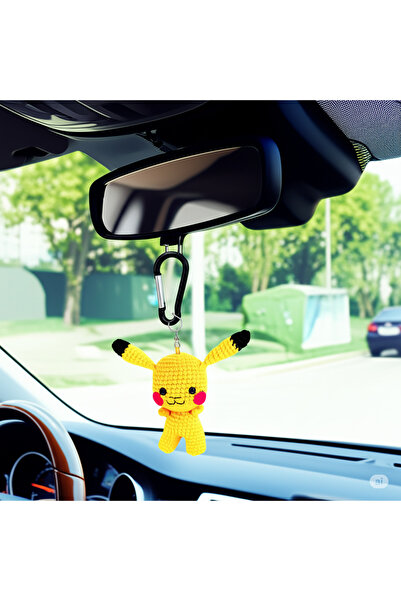 CraftyCorner El Yapımı Amigurumi Pikachu Anahtarlık – Örgü Pikachu Anahtarlık...