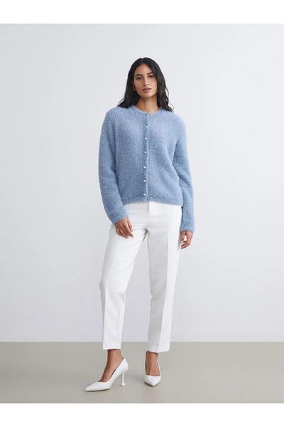 LC Waikiki Lcw Modest Crew Neck Women's Knitwear Cardigan (W5)