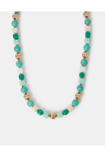 Accessorize Turkuaz Boncuk Kolye