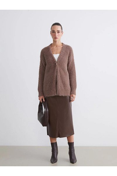 LC Waikiki LCWAIKIKI Cardigan clasic pentru femei cu decolteu în V (W5)