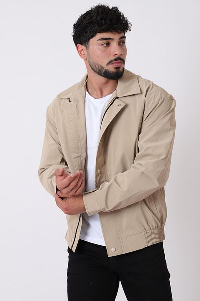 Stilkombin Nova Seasonal Coat with Collar and Elastic Waist Bl 1811_60326