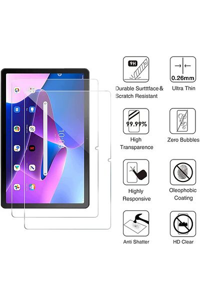 Generic Tempered Glass Screen Protector for Lenovo Tab M10 Plus 3rd Generation 10.6 inch