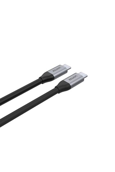 Unitek كابل USB-C 3.2 بطول 2 متر، 5 جيجابت في الثانية، 100 وات PD، 4K و60 هرتز (C14091ABK)