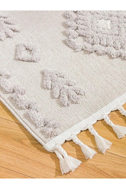 LC Waikiki LCW HOME Nakışlı Püsküllü Halı 80x150 cm (W5)