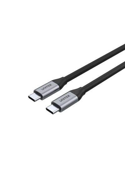 Unitek كابل USB-C 3.2 بطول 2 متر، 5 جيجابت في الثانية، 100 وات PD، 4K و60 هرتز (C14091ABK)