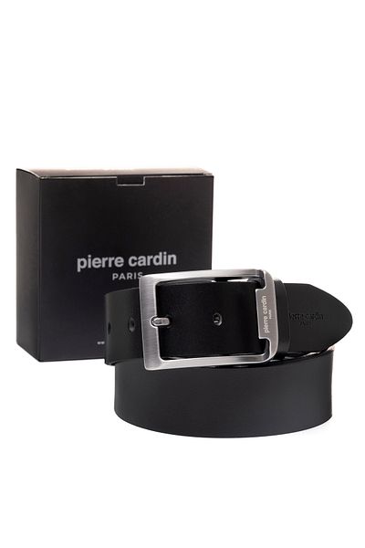 Pierre Cardin Black Leather Men's Belt Pc-4100S3A