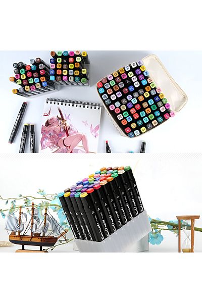 OEM Touch Room Alcohol Markers, Large Palette Set of 168+ Colors