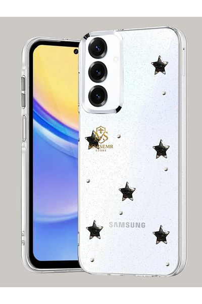 Massemr Samsung Galaxy A34 5g Compatible Luxury Patterned Silicone Case Stylish Shockproof Protective Cover