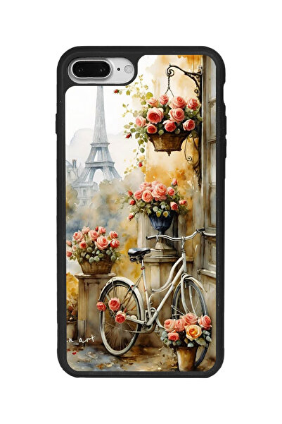 Aksel Kılıf حافظة متوافقة مع هاتف Apple iPhone 7 Plus باللون الأسود غير اللام...