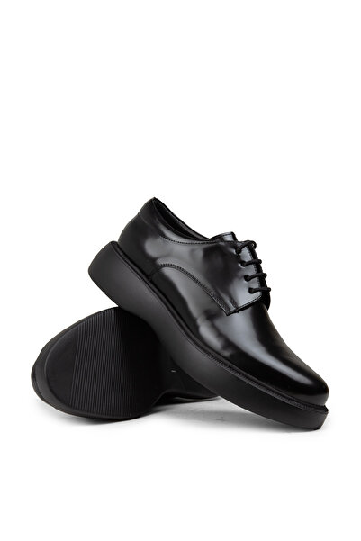 Deery Ежедневни мъжки черни обувки от естествена кожа