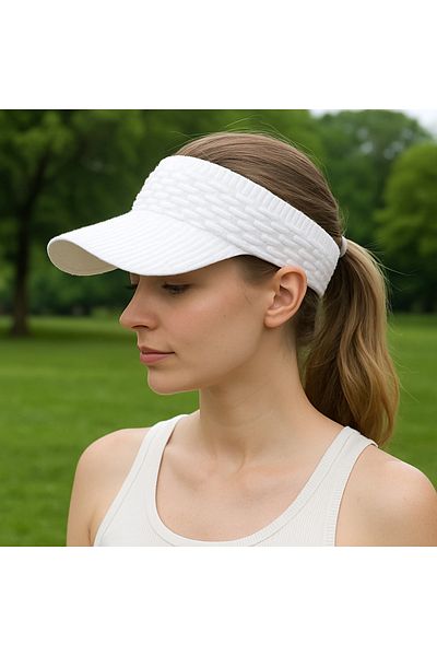 Lunisera Women's Summer Knitted Visor Hat Uv50+ Sun Protection