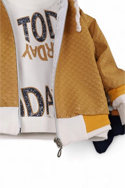 voyyo kids baby Baby Boy 3-18 Months 3 Piece Stylish Set with Hooded Raincoat and Jacket