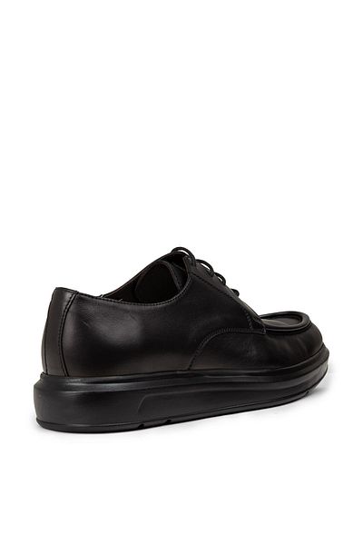 Deery Men's Genuine Leather Black Casual Shoes