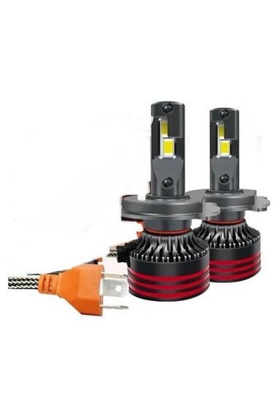 Conpex مصابيح أمامية LED Pro M8، ضوء H4 أبيض، مع نظام تبريد