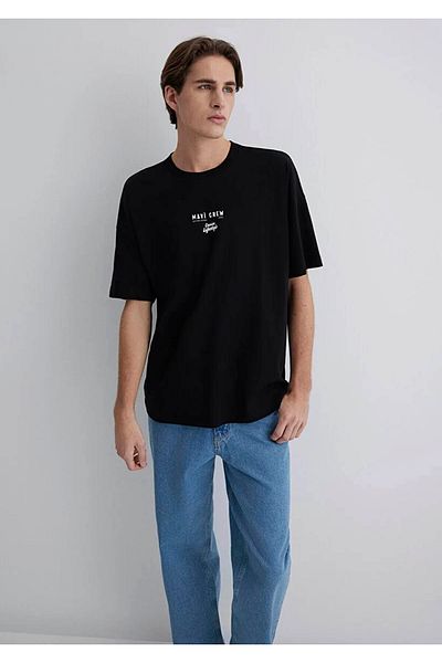Mavi Minimal Logo Print Black Men's T-Shirt M0612709-900