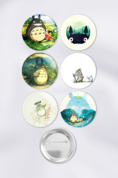 ZipZap My Neighbor Totoro Tonari no Totoro Çanta Süsü Rozet İğneli Buton Roze...