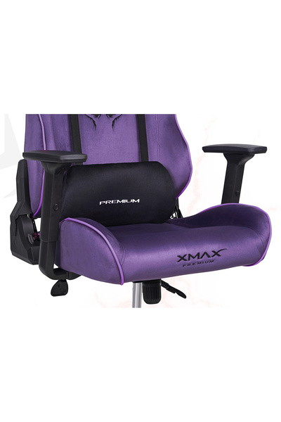 XMAX / Rio Balerion Terletmez Kadife Kumaş Mor Gaming Oyuncu Koltuğu / 120 Kg Taşır