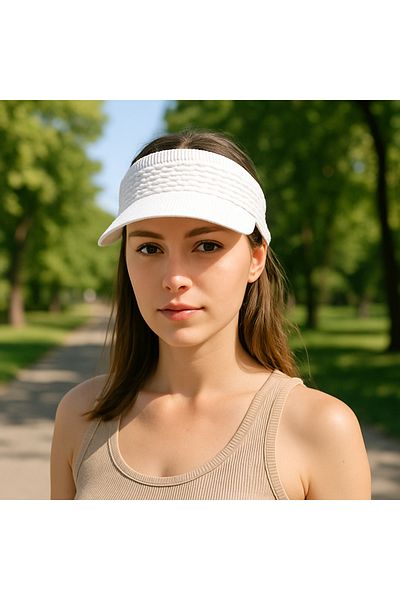 Lunisera Women's Summer Knitted Visor Hat Uv50+ Sun Protection