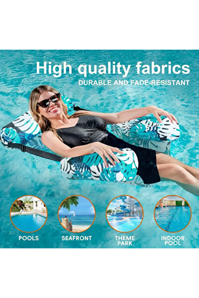 Guria Store Green Inflatable Pool Lounger & Sea Lounger, Inflatable Pool Seat & Sea Seat