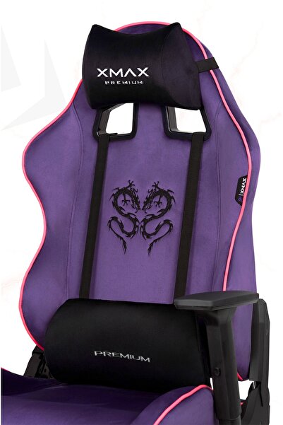 XMAX / Rio Balerion Terletmez Kadife Kumaş Mor Gaming Oyuncu Koltuğu / 120 Kg...