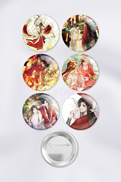 ZipZap Tian Guan Cifu Heaven Official's Blessing Çanta Süsü Rozet İğneli Buto...