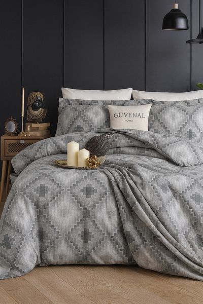 Güvenal Daisy Double Duvet Cover Set |   Dowry Bedding |