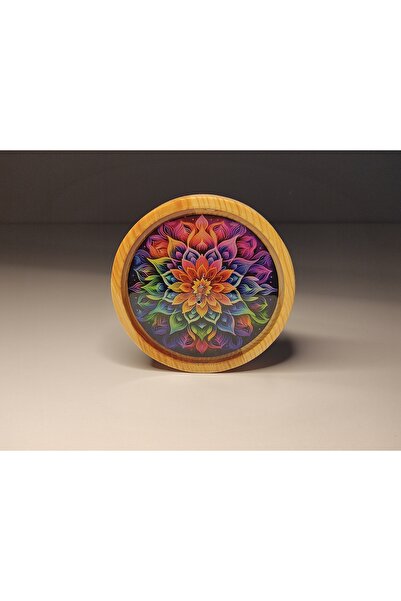 DNC Art&Deco El Yapımı Ahşap ve Epoksi Dikey Tütsülük - Doğa Temalı Dekoratif...