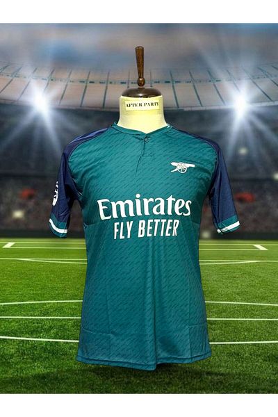After Party A.R.S.E.N.A.L 2023--24 Season No Name Away Jersey (Turquoise) Vs Sports Singlet Ag