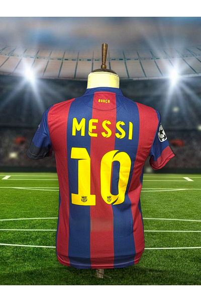 After Party F.C B.A.R.C.E.L.O.N.A 2015 Champions League Final Lionel Messi Nostalgia Jersey vs Sports Singlet AG