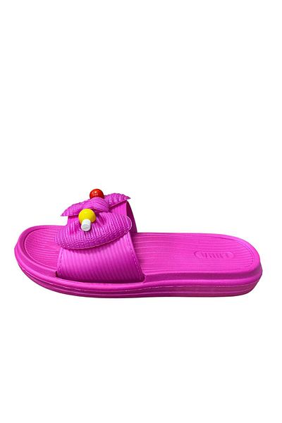 ALAABO Women's Flat Sole Bow Beaded Eva Slippers