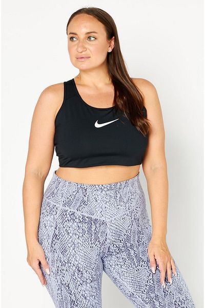 Nike Women Plus Size Non Padded Dri Fit Sports Bra, Black