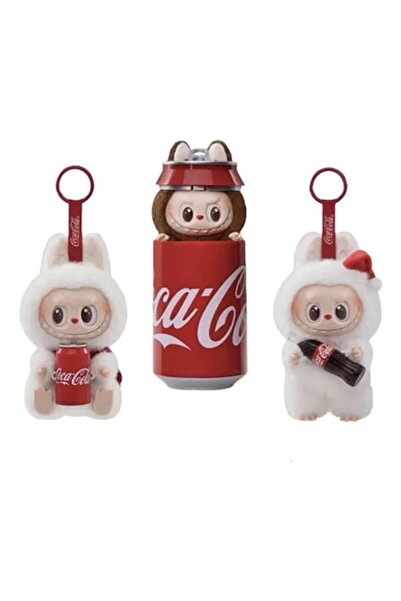 MASHASHOP Set 3 figurine - Pop Mart, seria Monster Coca-Cola, 18 cm