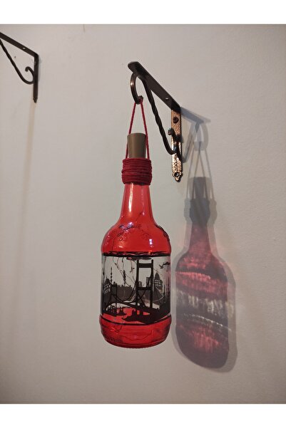 Hobby Dizayn Handmade Special Design Istanbul Sticker Bottle Sconce
