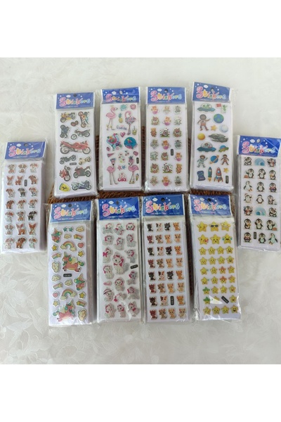 senacacollection 10 قطع من البطاقات المختلطة المنقوشة 200+ مجموعة ملصقات