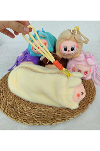 senacacollection Husă pentru creion cu șnur de pluș Labubu 1BUC