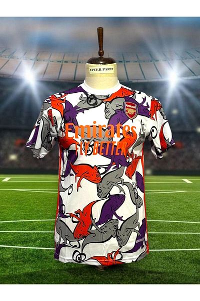 After Party Arsenal 2024/25 New Season Iguana Pattern Concept Jersey Vs Sports Singlet Ag