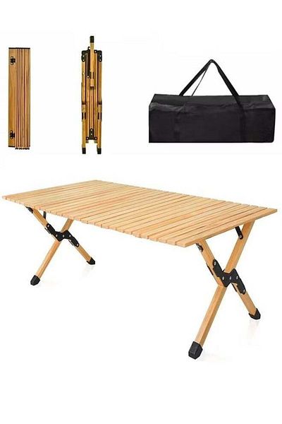 Generic Foldable Wooden Camping and Trip Table