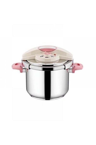 SILA Turkish-made stainless steel pressure cooker, 6 liters, 18/10