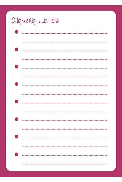 Srctech Summer Sil Fridge Magnet Shopping List with Pen in A4 Size