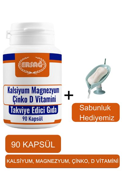 Ersağ Calcium Magnesium Zinc Vitamin D - Our Soap Dish Gift 2024-05