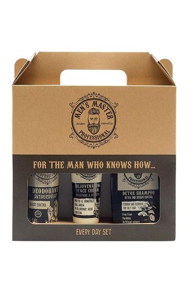 Men's Master Professional For Everyday gift set with face cream, deodorant, detox shampoo