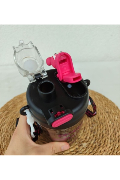 senacacollection School Water Bottle Mymelody Double Drink 750 ml with Sticker Gift 1 Pc